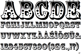 Пример шрифта Zebrawood #2